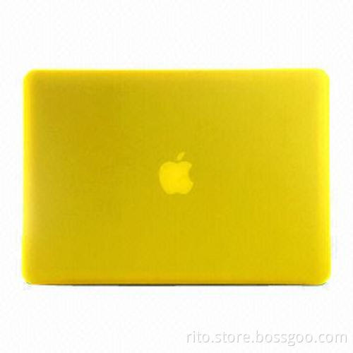Yellow Color Silicone Matte Hard Case for 15-inch New Launched MacBook Pro with Retina, 2013 Model